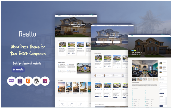Realto Real Estate WordPress Theme - Image 1