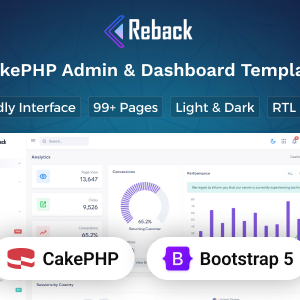 Reback - CakePHP Admin & Dashboard Template