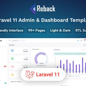 Reback - Laravel 11 Admin & Dashboard Template