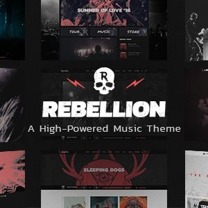 Rebellion - Theme for Music Bands & Record Labels