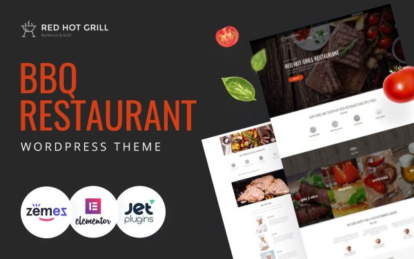 Red Hot Grill - Restaurant WordPress Theme - Image 1