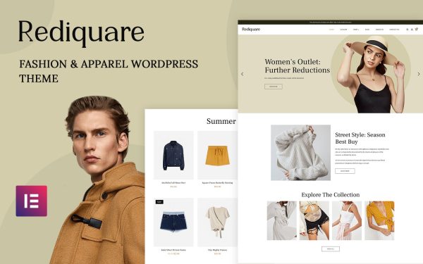 Rediquare - Fashion and Apparel WordPress Theme - Image 1