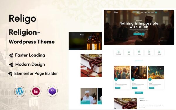 Religo - Religion WordPress Theme - Image 1