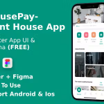 Rent Home App | UI Kit | Flutter | Figma FREE | HousePay