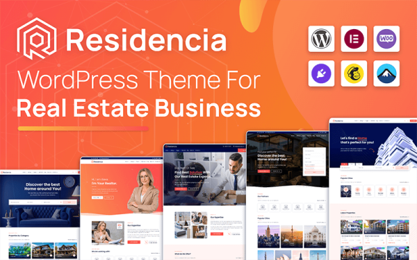 Residencia - Real Estate WordPress Theme - Image 1