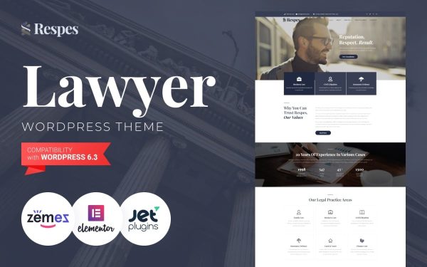 Respes - Lawyer WordPress Theme - Image 1