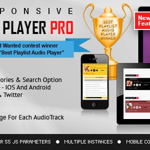 Responsive HTML5 Audio Player PRO With Playlist.5.8