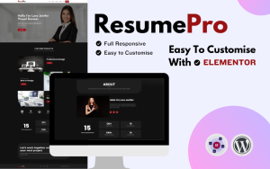 Resumepro minimalist portfolio wordpress theme gplpixel.png