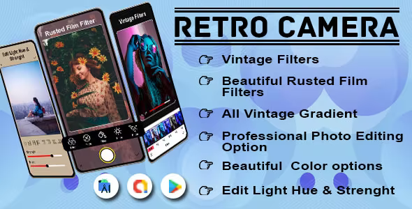 Retro Camera Vintage Camera Filters Photo Effects - Light Photo Editor Retro Filters - Photo Effects - Image 1