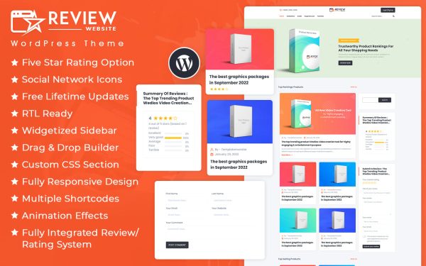 Reviews & Ratings WordPress Theme - Image 1
