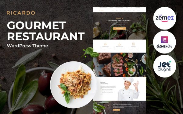 Ricardo - Gourmet Restaurant Responsive WordPress Theme - Image 1