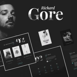 Richard Gore - Writer Portfolio Elementor WordPress Theme