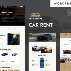 Ride Share - Car Rental And Booking Services WordPress Elementor Theme