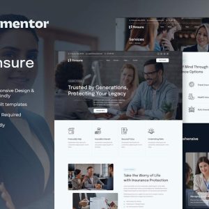 Rinsure - Insurance Agency Elementor Template Kit