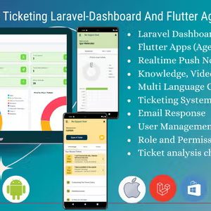 Rio Help Desk Ticketing Laravel-Dashboard And Flutter Agent, User Apps