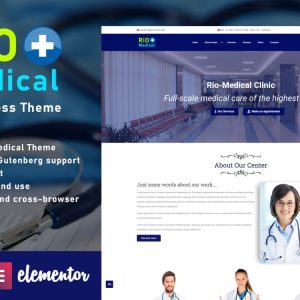 Rio-Medical - Medical Center Landing Page WordPress Theme