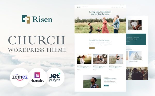 Risen - Neat WordPress Theme Church WordPress Theme - Image 1