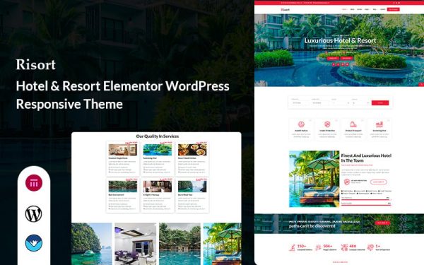 Risort - Hotel & Resort Elementor WordPress Theme - Image 1