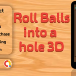Roll Balls into a hole 3D