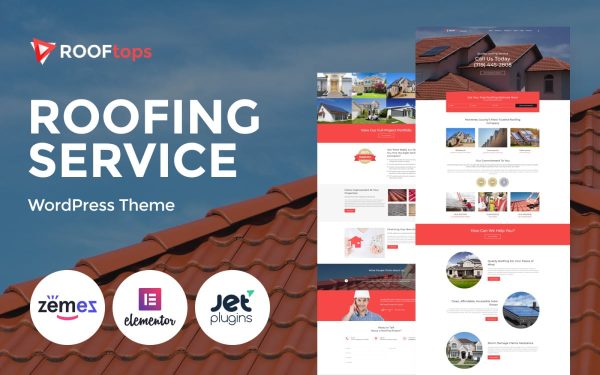 Rooftops - Roofing Services WordPress Theme - Image 1