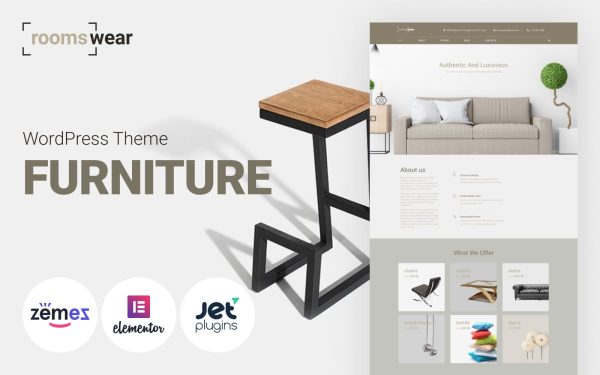 Roomswear - Furniture WordPress Elementor Theme - Image 1