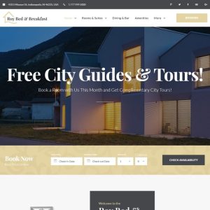 Roy Bed & Breakfast - Small Hotel WordPress Theme
