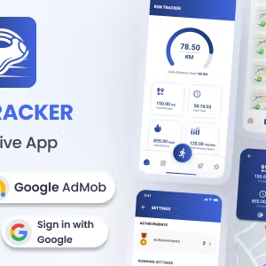 Run Tracker - iOS Native Mobile App (20 Languages)