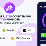 Run Tracker, Step Counter and Water Reminder - Flutter Android & iOS App (40 Languages)