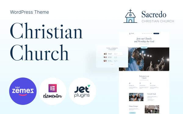 Sacredo - Responsive Religious WordPress Theme - Image 1