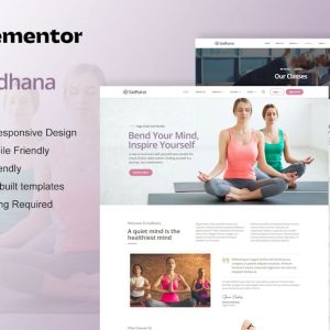 Sadhana - Yoga Teacher & Studio Elementor Template Kit