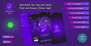Safe online vpn app with admin panel and browser flutter app codermarket.jpeg