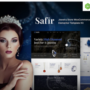 Safir – Jewelry Store WooCommerce Elementor Template Kit