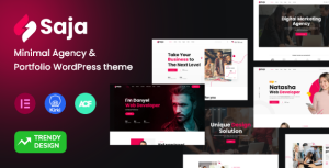Saja minimal agency portfolio wordpress theme rtl v111 gplpixel.png
