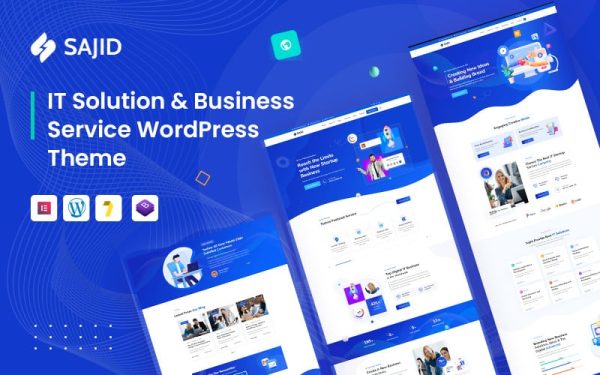 Sajid - IT Startup & IT Solution WordPress theme - Image 1