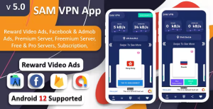 Sam vpn app secure vpn and fast servers vpn reward video ads .png
