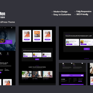 SandMen - Podcast & Radio Studio WordPress Website
