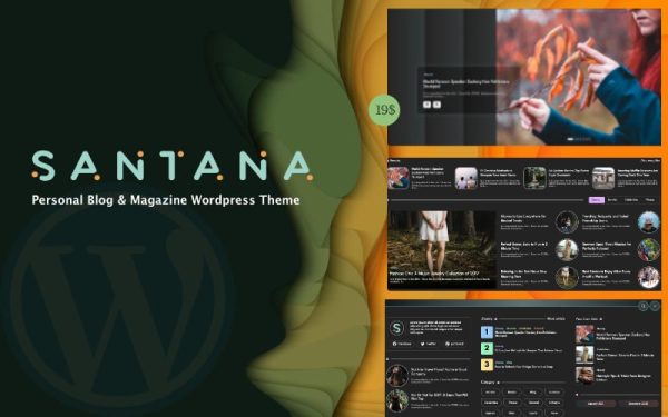 Santana Theme - Personal and magazine template - Image 1