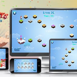 Santa's Gifts - On the space Islands Game (Construct | C3P | HTML5) Christmas Game