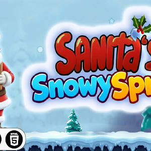 Santa's Snowy Sprint - HTML5 Construct3 Game