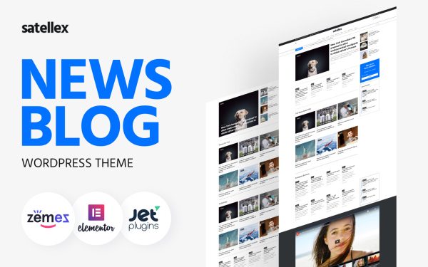 Satellex - News Blog Multipurpose Classic WordPress Theme - Image 1
