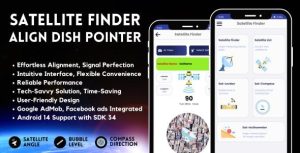 Satellite finder align dish pointer with admob ads android codermarket.jpeg