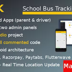 SBurK - School Bus Tracker - Two Android Apps + Backend + Admin panels - SaaS