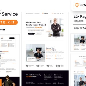 Scanditex - Security Agency &Bodyguard Elementor Template Kit