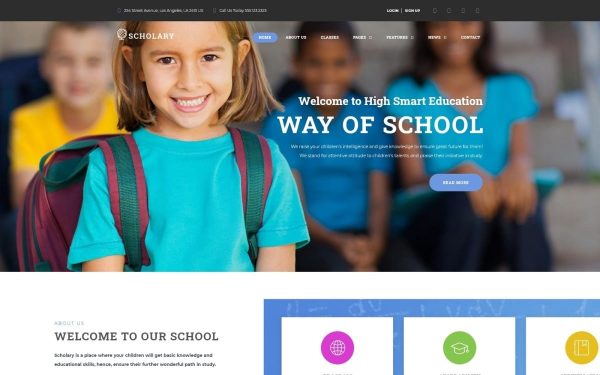 Scholary - Primary School WordPress Theme - Image 1