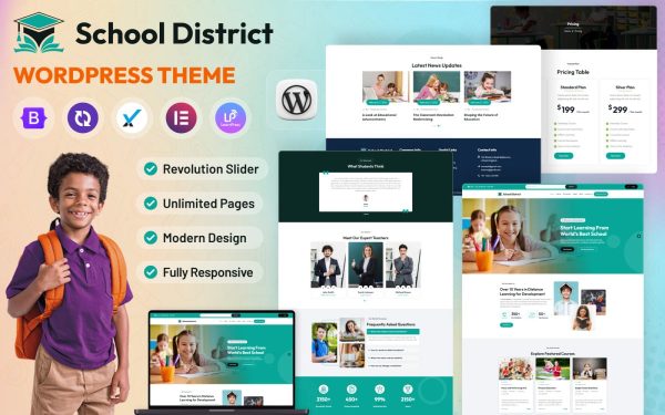 School District Elementor WordPress Theme - Image 1