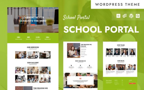 School Portal - Educational Institute Portal WordPress Elementor Theme - Image 1