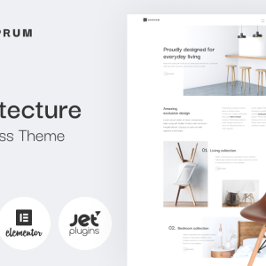 Scoprum - Furniture design for classy studios WordPress Theme