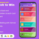 Scratch to Win Android Earning App (Admob, Facebook bidding, StartApp, Unity Ads)