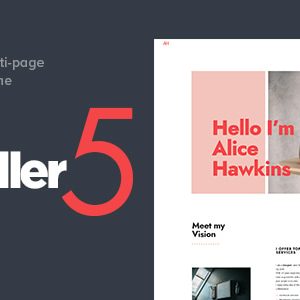 Scroller - Photography One Page / Multi-page WordPress Theme