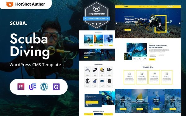 Scubajoy - Scuba Diving And Equipment WordPress Elementor Theme - Image 1